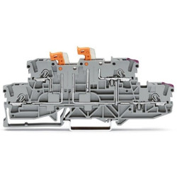 Złączka szynowa z odłącznikiem nożowym WAGO poziomy: 2 14AWGWciskane TOPJOB S