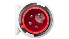 Wtyczka Tablicowa (Zwrotnica Faz) 32A 5P 400V Czerwona Ip67 Twist 778252-6