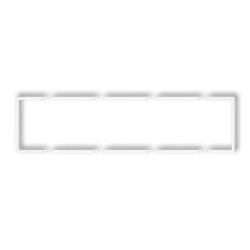 Ramka wypełniająca poczwórna serii DECO biały DRW-4