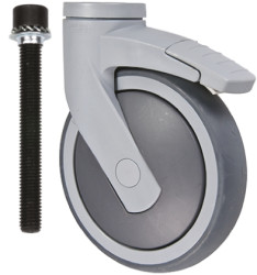 Koło samonastawne średnica kabla 150mm Pojedyncza śruba Tente 100kg wysokość całkowita 190mm