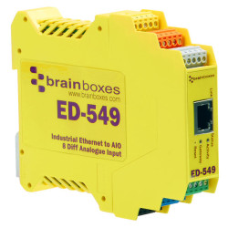Brainboxes ED-549 Ethernet to 8 Analogue Inputs &#x2B; RS485 Gateway