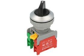 Przełącznik; obrotowy; SS30-1-O/C-BK; ON-OFF+OFF-ON; 2 pozycje; bistabilny; na panel; śrubowe; 2 tory; czarny; 3A; 230V AC; szar