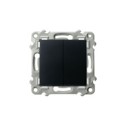 Łącznik schodowy podwójny ŁP-10Z/m/33 czarny metalik SZAFIR Ospel