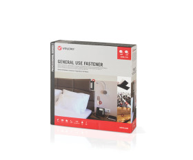 Taśma rzepowa szerokość 20mm, typu: haczyk-pętelka Czarny VELCRO® długość 25m Taśma