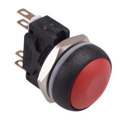IRR8Z262 APEM Red Round 16mm Momentary Push Button Switch DPDT 5A IP67