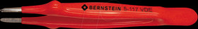 5-117-VDE VDE tweezers, straight, serrated, 145 mm