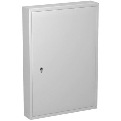 BASI 2171-0100 Key Cabinet Grey Metal 100 Hooks Wall Mountable