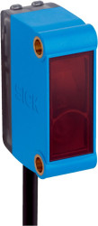 Czujniki fotoelektryczne Odblaskowe Prostokątny SICK PNP zakres 6 m Widoczny czerwony