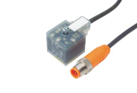 Przewód czujnik-siłownik Złącze A DIN 43650 Form A liczba rdzeni 5 długość 1m Rodzaj A Żeńskie Złącze B Złącze M12