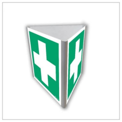 ZNAK - AE803 Pierwsza pomoc medyczna (3D dościenny) 20 x 20 cm PN - Płyta 1mm