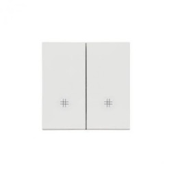 Simon 55 Klawisz podwójny z piktogramami krzyżowymi do: SW7/2M, SW6/2WM Jasnoszary mat TKW7/2/114