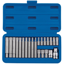 Draper Expert 16347 3/8, 1/2&quot; Sq. Dr. Ribe&#xAE; Socket and Bit Set (22 Piece)