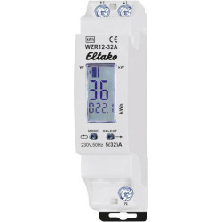 Eltako 28032410 WZR12-32A Digital Electricity Meter 32A Reset Function