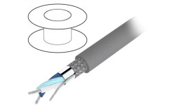 6412-Sl005 Przewód Na Rolce 30,5M Alpha Essential 1X2x24awg Pvc Ciemnoszary 300V