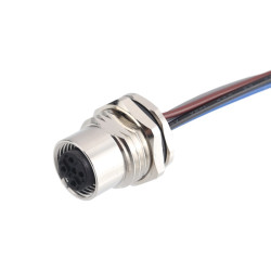 Złącze wielostykowe przemysłowe 5-pinowe, panelowe Gniazdo RS PRO