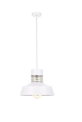 Lampa wisząca nowoczesna 1xE27 TITANIUM GOLD/WHITE