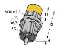 Turck Czujnik indukcyjny nie podtynkowy NAMUR NI15-EG30-Y1X/S100 7M