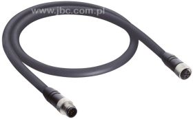 0935 253 103/3 M sw, PUR 2x0,25 + 2x0,34mm2 + ekran, z gniazdem prostym M12x1 + wtykiem prostym M12x1, DeviceNet, CANopen, LUMBE