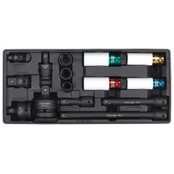 Sealey TBT25 Tool Tray with Impact Socket and Adaptor Set 15pc