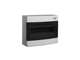 Rozdzielnica natynkowa 12 modułowa 1x12M drzwi transparentne IP40 PNS 12T 101498 NOARK