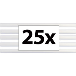 Toolcraft 1553760 Glue Sticks &#xD8;11mm 200mm Transparent 500g 25pcs Universal Use