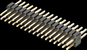 10120637 Pin header 1,27mm 2x17 straight
