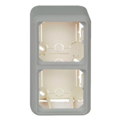 Podstawa natynkowa 2-krotna, Elso, biała