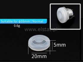 Osłona hermetyczna; przyciski wandaloodporne;16mm