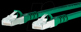 1308453055-E Patch cord RJ45 Cat.6A AWG26 S/FTP LSHF 3.0 m green