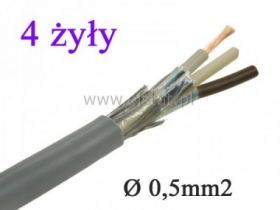 Kabel LIYCY 4 x 0,5 300V przewód ekranowany