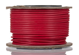 Przewód montażowy 0,5 mm2 Czerwony RS PRO Guma silikonowa 20 AWG dł. 25m 16/0,2 mm