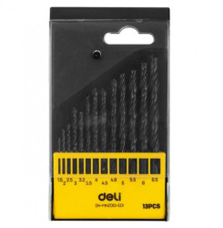 ZESTAW WIERTEL HSS DELI TOOLS EDH-MHZ013