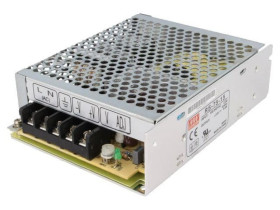 Zasilacz impulsowy do wbudowania modułowy 75W 15VDC 5A RS-75-15