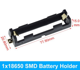 KOSZYK NA 1 AKUMULATOR 18650 (KOSZ-18650-PCB1)