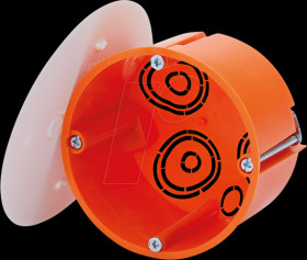 7350043 HW distribution box E119, dia. 74 mm, d=50 mm, incl. screw-on co