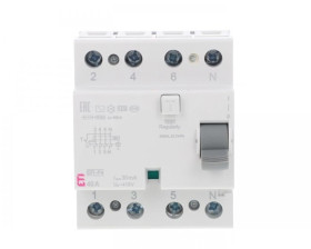 Wyłącznik różnicowoprądowy 4P 40A 0,03A typ AC EFI-P4 AC 40/0.03 002061612