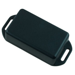1551HFLBK Hammond Miniature Black ABS Flanged Enclosure 60 x 35 x 20mm