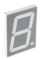 Wyświetlacz diodowy LED 7-segmentowy ze wspólną anodą 250 mcd RH DP, Czerwony 101mm Kingbright 630 nm