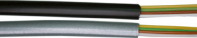 Telephone cable, 4-wire, 4 x 0.11 mm², anthracite, PVC, BYB-5-95F230