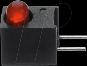551-1107F LED module, red, 3 mm, 1.6 mcd, 60°