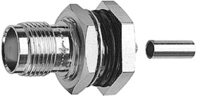 TNC panel socket 50 Ω, RG-188A/U, RG-174/U, KX-3B, RG-316/U, KX-22A, crimp connection, straight, 100023772