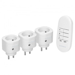 Zestaw bezprzewodowych mini gniazd sterowanych pilotem 3+1,OR-GB-463