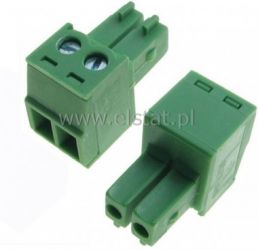 Wtyk montażowy do kabli, 2 piny (r= 3,5mm, Ż )