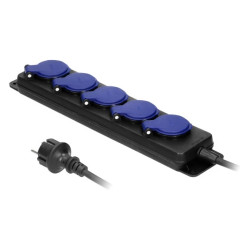 Przedłużacz warsztatowy 5-gniazd z/u IP44, H05RR-F 3x1,5mm2, 3m,OR-AE-13193/3M