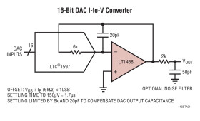 90MHz, 22V/us 16-Bit Accurate Operational Amplifier