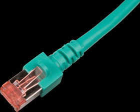 0.15 m Cat.6 PiMF patch cable, green, RJ45