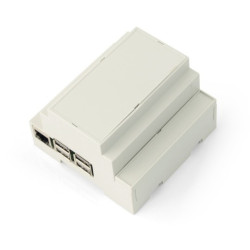 Obudowa Raspberry Pi 3B+/3B/2B na szynę DIN - szara