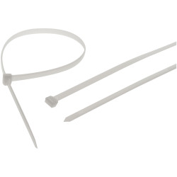 Faithfull FAICT1200WHD Heavy-Duty Cable Ties White 9.0 x 1200mm (Pack 10)