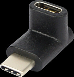 253829 USB 3.2 adapter, C port to C connector, black