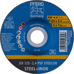 Tarcza tnąca wygięta PFERD TOOLS PSF STEELOX 69198292 125 mm 10 szt.
